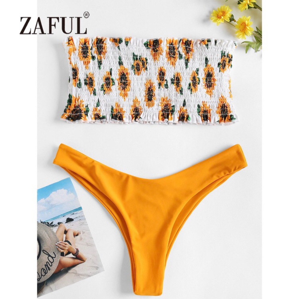 Zaful Sunflower Bikini